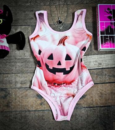 Imagem de Conjunto Infantil Fantasia Halloween Abóbora Com Saia Filó