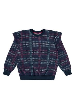 Imagem de Conjunto Infantil Feminina com Blusão Xadrez e Calça Bee Loop