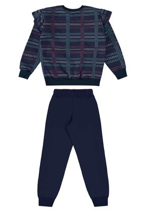 Imagem de Conjunto Infantil Feminina com Blusão Xadrez e Calça Bee Loop