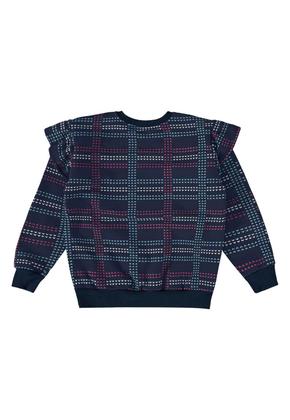 Imagem de Conjunto Infantil Feminina com Blusão Xadrez e Calça Bee Loop