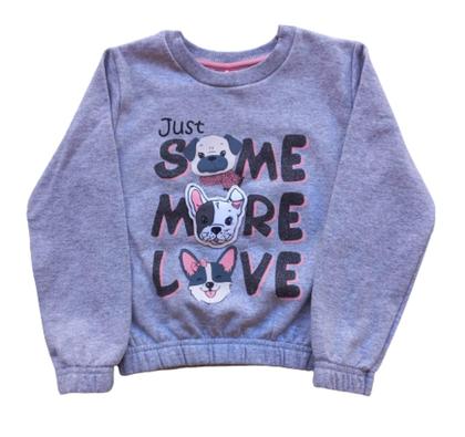 Imagem de Conjunto Infantil Feminino Casaco Ml + Calça em Moletom Tileesul