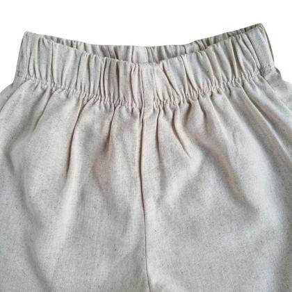 Imagem de Conjunto Infantil  Feminino de Blusa em Malha e Short em Linho com Viscose - Quimby