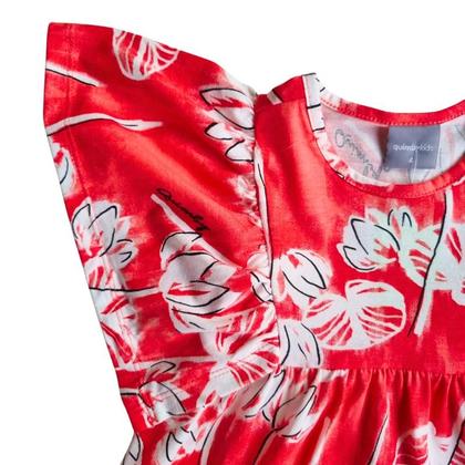 Imagem de Conjunto Infantil  Feminino de Blusa em Malha e Short em Linho com Viscose - Quimby