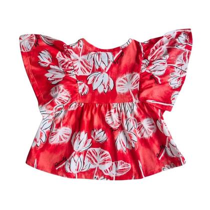 Imagem de Conjunto Infantil  Feminino de Blusa em Malha e Short em Linho com Viscose - Quimby