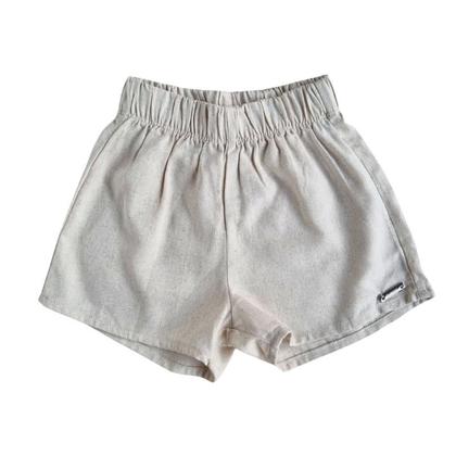 Imagem de Conjunto Infantil  Feminino de Blusa em Malha e Short em Linho com Viscose - Quimby