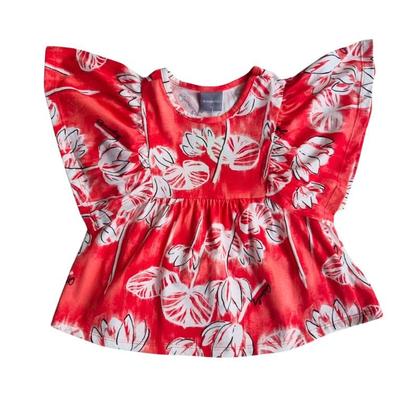 Imagem de Conjunto Infantil  Feminino de Blusa em Malha e Short em Linho com Viscose - Quimby