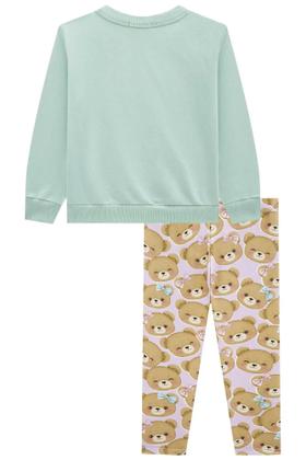 Imagem de Conjunto Infantil Feminino De Moletinho Com Legging Marca Kukiê K15