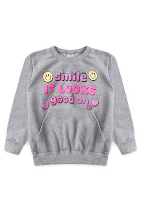Imagem de Conjunto Infantil Feminino Inverno 4 a 10 Anos  Casaco Moletom Peluciado Smile + Legging Térmica Su