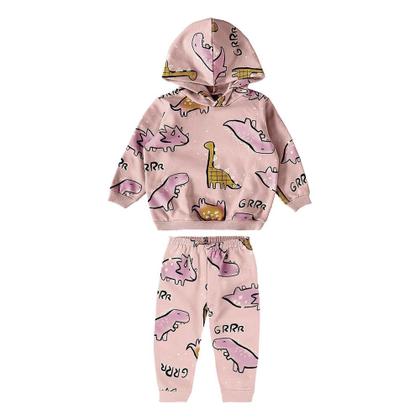 Imagem de Conjunto Infantil Feminino Malwee Dino Rosa - 100011