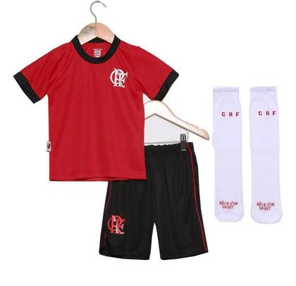 Imagem de Conjunto Infantil Flamengo Uniforme Artilheiro Oficial