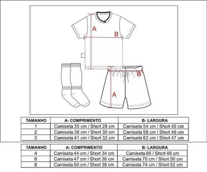 Imagem de Conjunto Infantil Flamengo Uniforme Artilheiro Oficial