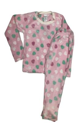 Imagem de Conjunto Infantil Fleece Estampado Brilha No Escuro Meninas