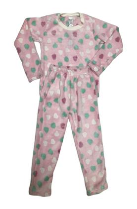 Imagem de Conjunto Infantil Fleece Estampado Brilha No Escuro Meninas