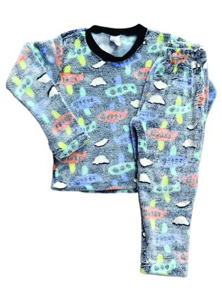 Imagem de Conjunto Infantil Fleece Estampado Brilha No Escuro Meninos