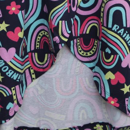 Imagem de Conjunto Infantil For Girl Blusa Com Babado E Saia Com Transpasse Menina