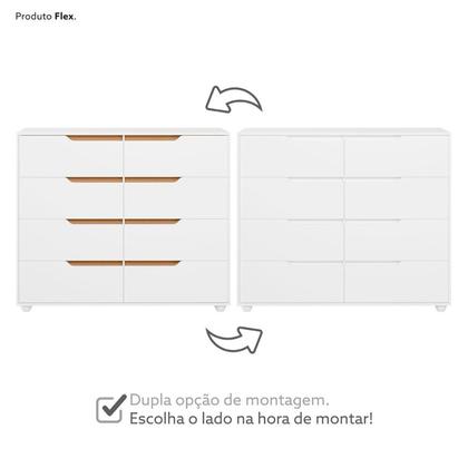 Imagem de Conjunto Infantil Guarda-Roupa e Cômoda Circus Branco