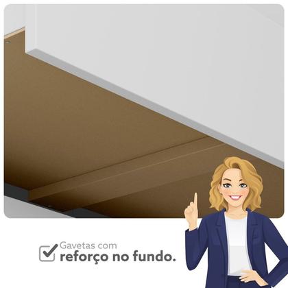 Imagem de Conjunto Infantil Guarda-Roupa e Cômoda Circus Branco