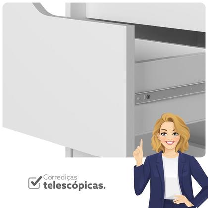 Imagem de Conjunto Infantil Guarda-Roupa e Cômoda Circus Branco