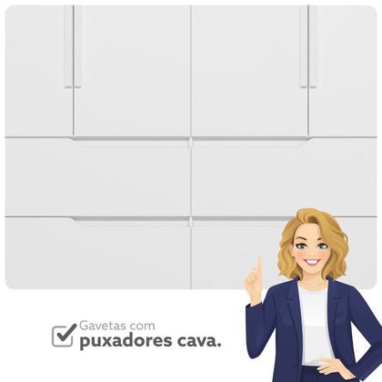 Imagem de Conjunto Infantil Guarda-Roupa e Cômoda Circus Branco