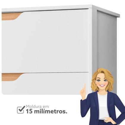 Imagem de Conjunto Infantil Guarda-Roupa e Cômoda Circus Branco