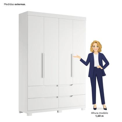 Imagem de Conjunto Infantil Guarda-Roupa e Cômoda Circus Branco