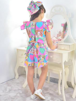 Imagem de Conjunto Infantil Inspirado nos Livros para Colorir - Blusa e Short