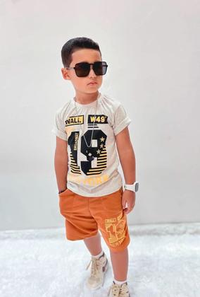 Imagem de Conjunto Infantil Juvenil Masculino Bermuda e Camiseta Verão