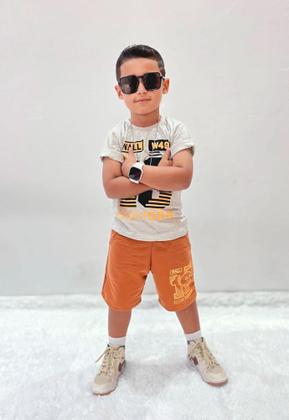 Imagem de Conjunto Infantil Juvenil Masculino Bermuda e Camiseta Verão