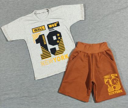 Imagem de Conjunto Infantil Juvenil Masculino Bermuda e Camiseta Verão