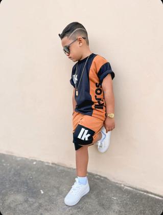 Imagem de Conjunto Infantil Juvenil Masculino Bermuda e Camiseta Verão
