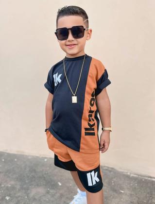 Imagem de Conjunto Infantil Juvenil Masculino Bermuda e Camiseta Verão