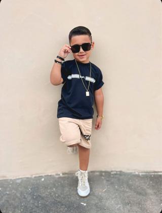 Imagem de Conjunto Infantil Juvenil Masculino Bermuda e Camiseta Verão