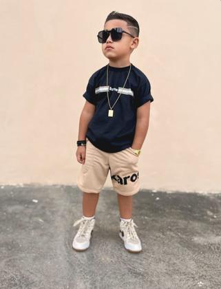 Imagem de Conjunto Infantil Juvenil Masculino Bermuda e Camiseta Verão