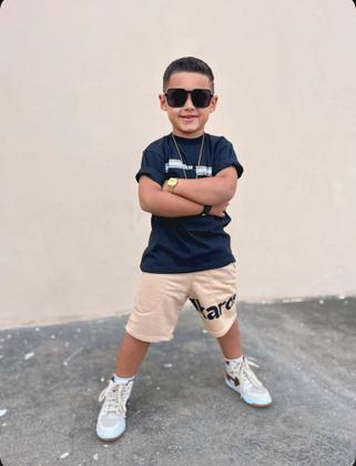 Imagem de Conjunto Infantil Juvenil Masculino Bermuda e Camiseta Verão