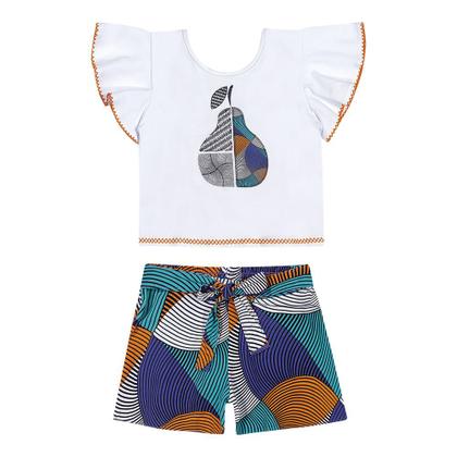 Imagem de Conjunto Infantil Juvenil Menina Cropped e Short Nanai