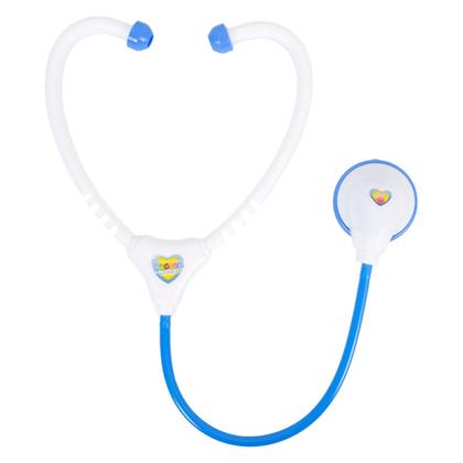 Imagem de Conjunto Infantil Kit Médico Doutor Com Estetoscópio Bisturi E Acessórios Azul Para Menino