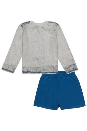 Imagem de Conjunto Infantil Kukie blusão em pelo shorts-saia moletom 83744