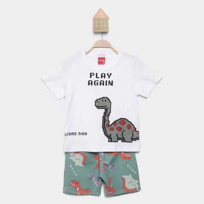 Imagem de Conjunto Infantil Kyly Play Again Dino Menino