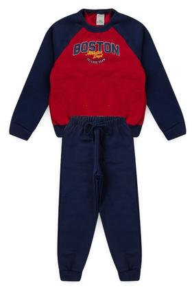 Imagem de Conjunto Infantil Marinho de Moletom Boston