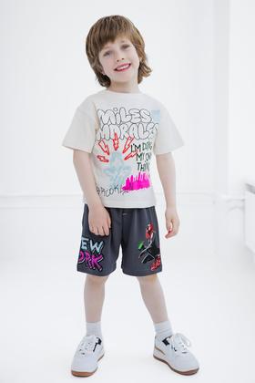 Imagem de Conjunto Infantil Marvel Spider-Man Miles Morales com Camiseta e Shorts