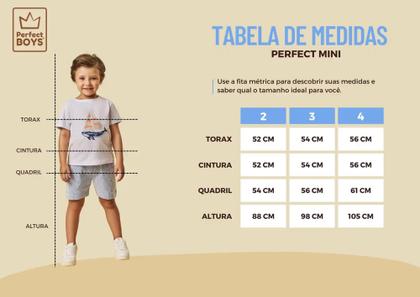 Imagem de Conjunto Infantil Masculino Camiseta + Bermuda Perfect Boys