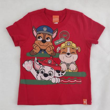 Imagem de Conjunto Infantil Masculino Camiseta e Bermuda Patrulha Canina Malwee Kids Nickelodeon