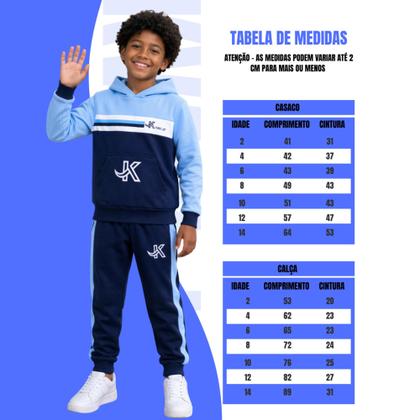 Imagem de Conjunto infantil masculino de frio roupa de inverno para crianças menino roupa de frio infantil
