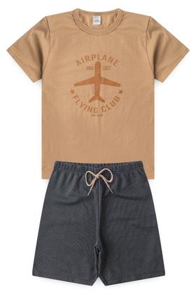 Imagem de Conjunto Infantil Masculino de Verão Avião