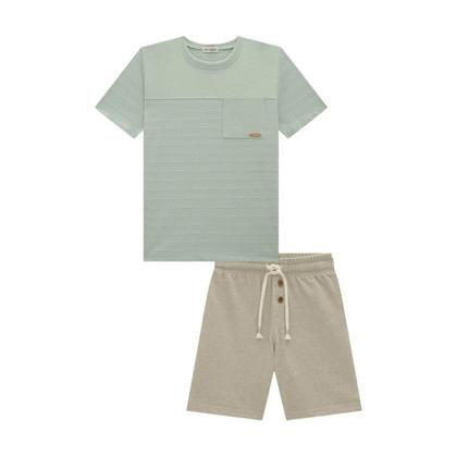 Imagem de Conjunto Infantil Masculino LucBoo Verde - 73881