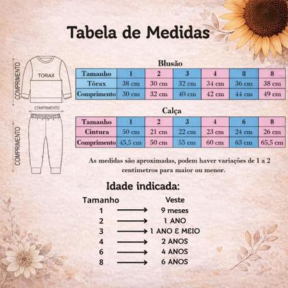 Imagem de Conjunto Infantil Masculino Moletom Peluciado com Fleece 1 2 3