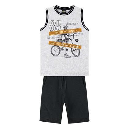 Imagem de Conjunto Infantil Masculino Regata + Bermuda Lemon Kids 81122