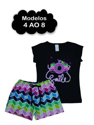 Conjunto Infantil Menina 1 ao 8 Verão em Cotom - MANGA CURTA - MARINHO - Canoah Confecção Imagem de Conjunto Infantil Menina 1 ao 8 Verão em Cotom - MANGA CURTA - MARINHO