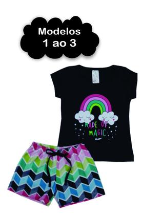 Conjunto Infantil Menina 1 ao 8 Verão em Cotom - MANGA CURTA - MARINHO - Canoah Confecção Imagem de Conjunto Infantil Menina 1 ao 8 Verão em Cotom - MANGA CURTA - MARINHO