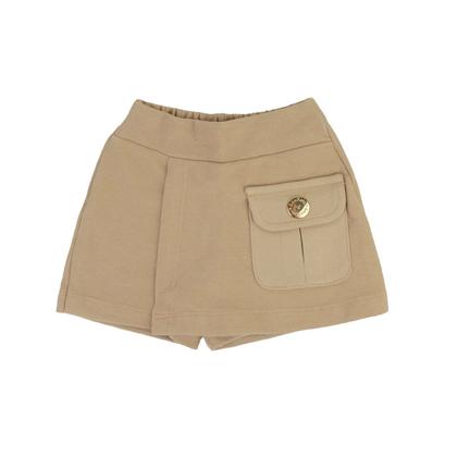 Imagem de Conjunto Infantil Menina Bika Cropped Marrom - 1329